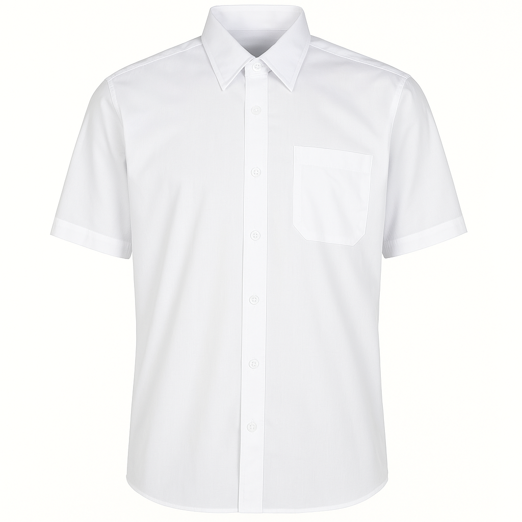 Camisa Ejecutiva Hombre Blanca Manga Corta