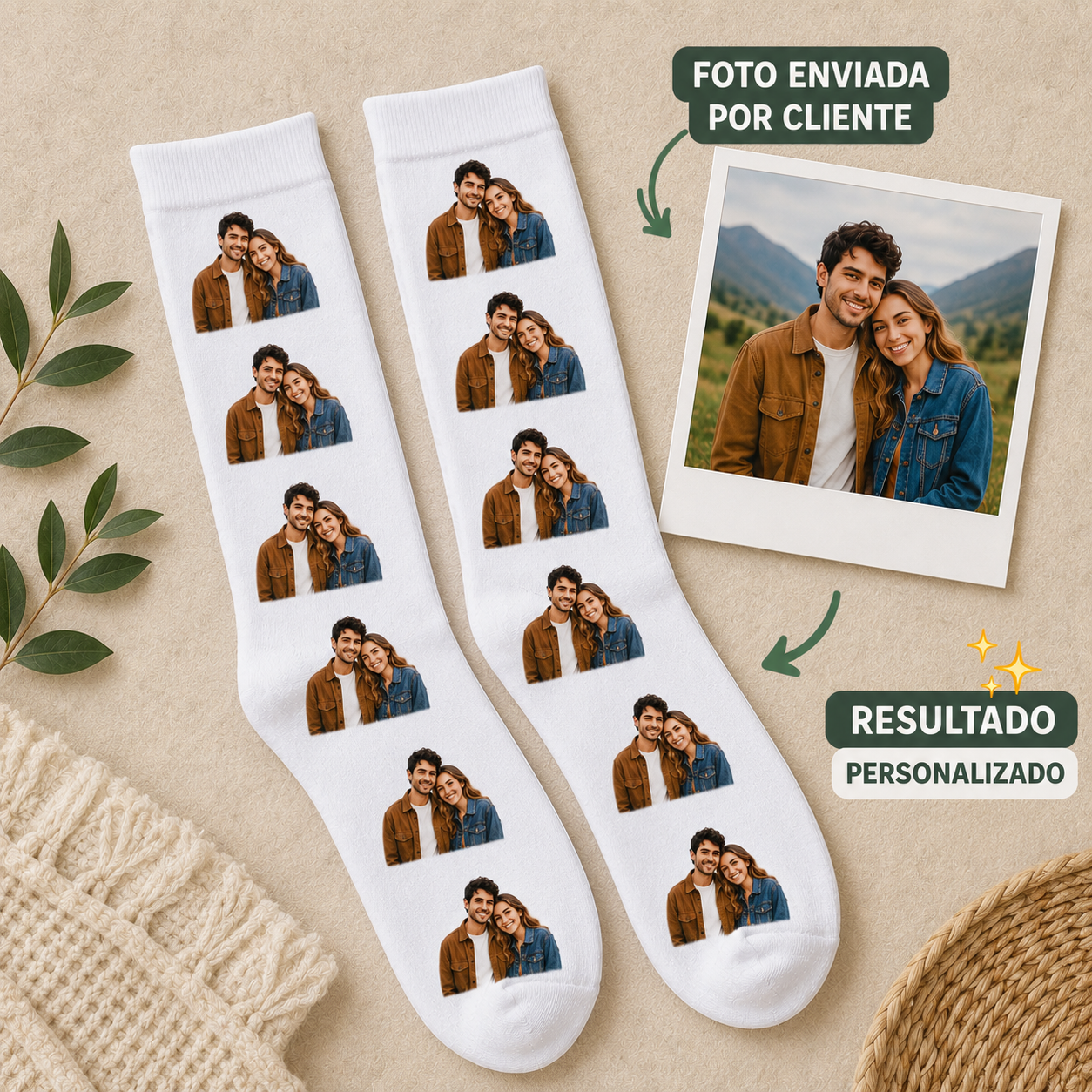 Medias Largas Personalizadas Con Tu Foto Favorita💖