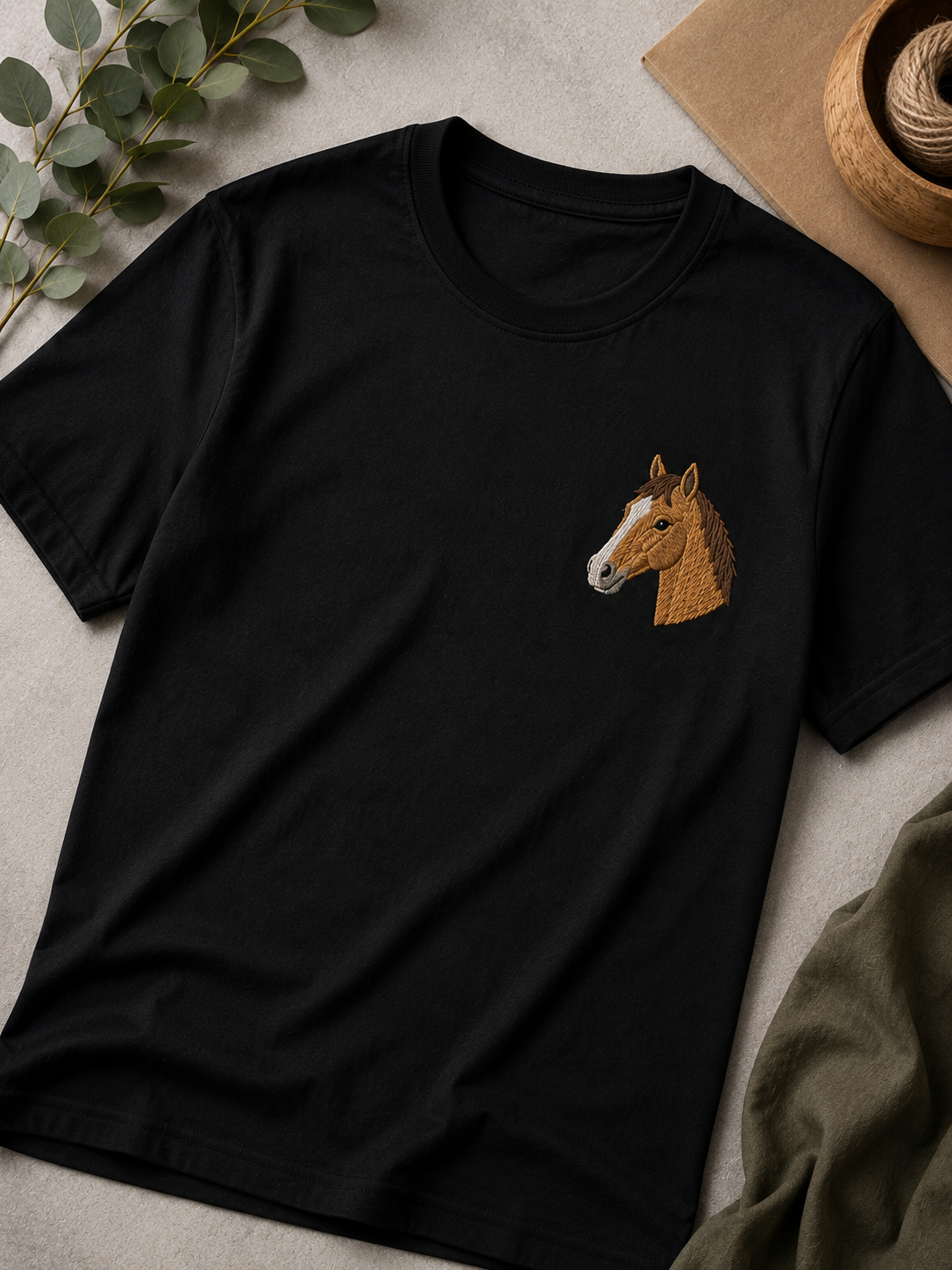 Remera Unisex Bordada (Manga Corta)