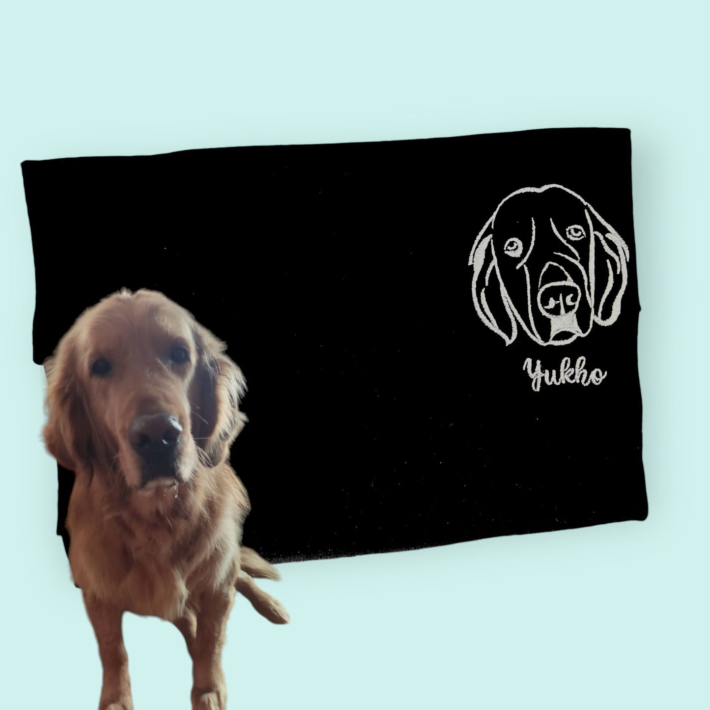 Canguro Unisex Bordado con Retrato de Mascota (Lineal)