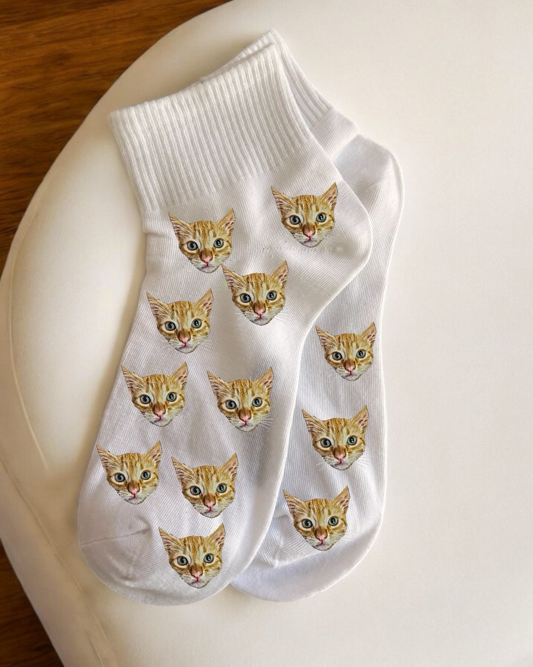 Medias Cortas Con las Cara de Tu Mascota x 4 Unidades!