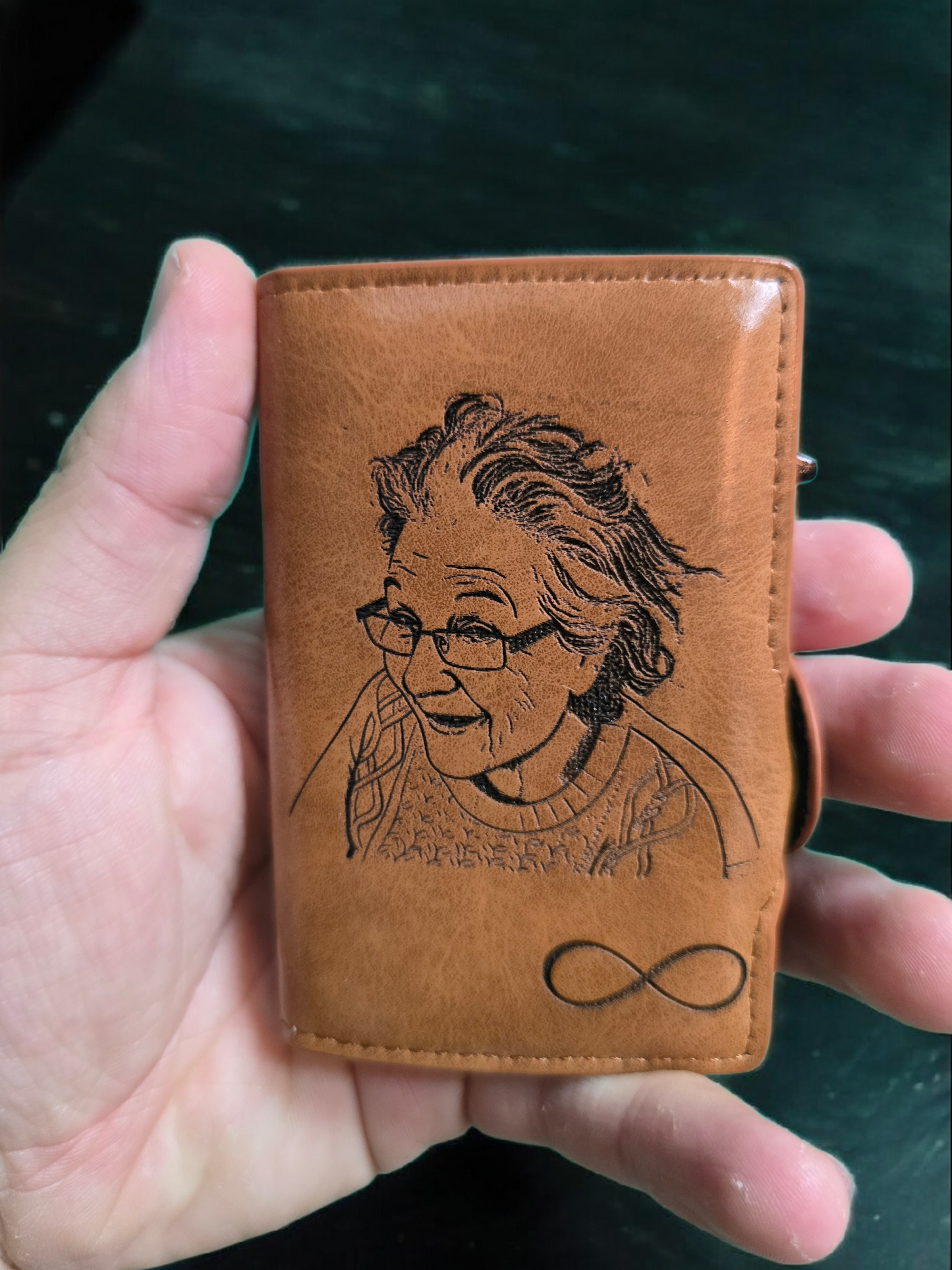 Tarjetero y Billetera de Cuero Personalizado Unisex ❤️