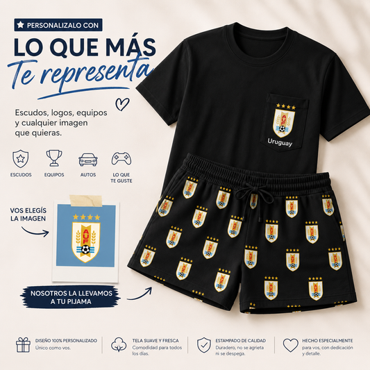 Pack Pijama con tu Foto Favorita (Short+Remera)❤️
