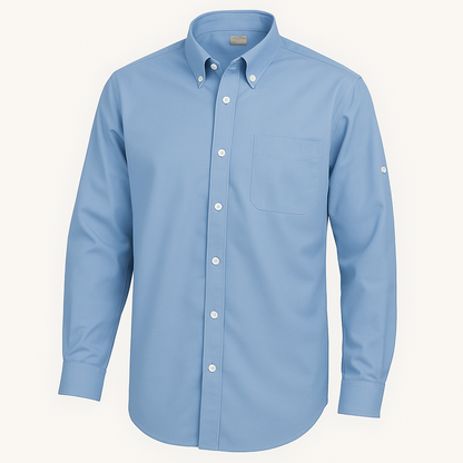 Camisa De Trabajo Oxford Celeste