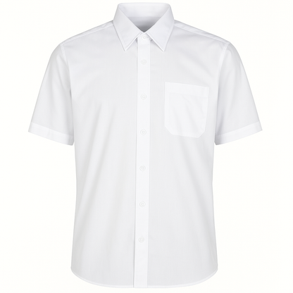 Camisa Ejecutiva Hombre Blanca Manga Corta