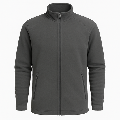 Campera Polar Gris Claro