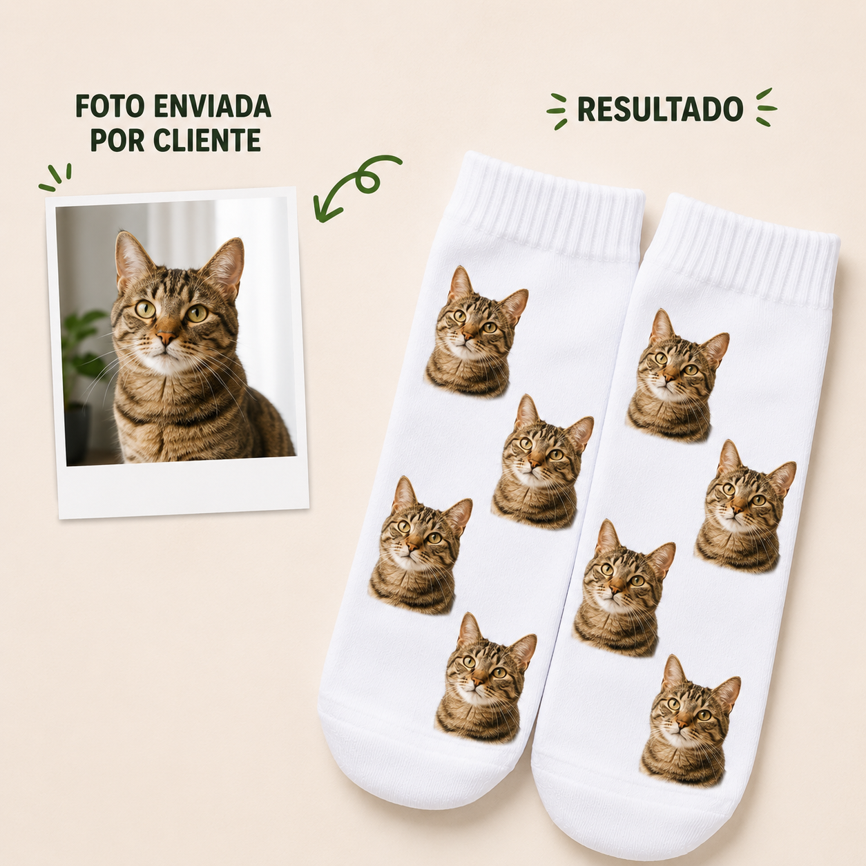 Medias Cortas Personalizadas Con Tu Foto Favorita ✨🧦