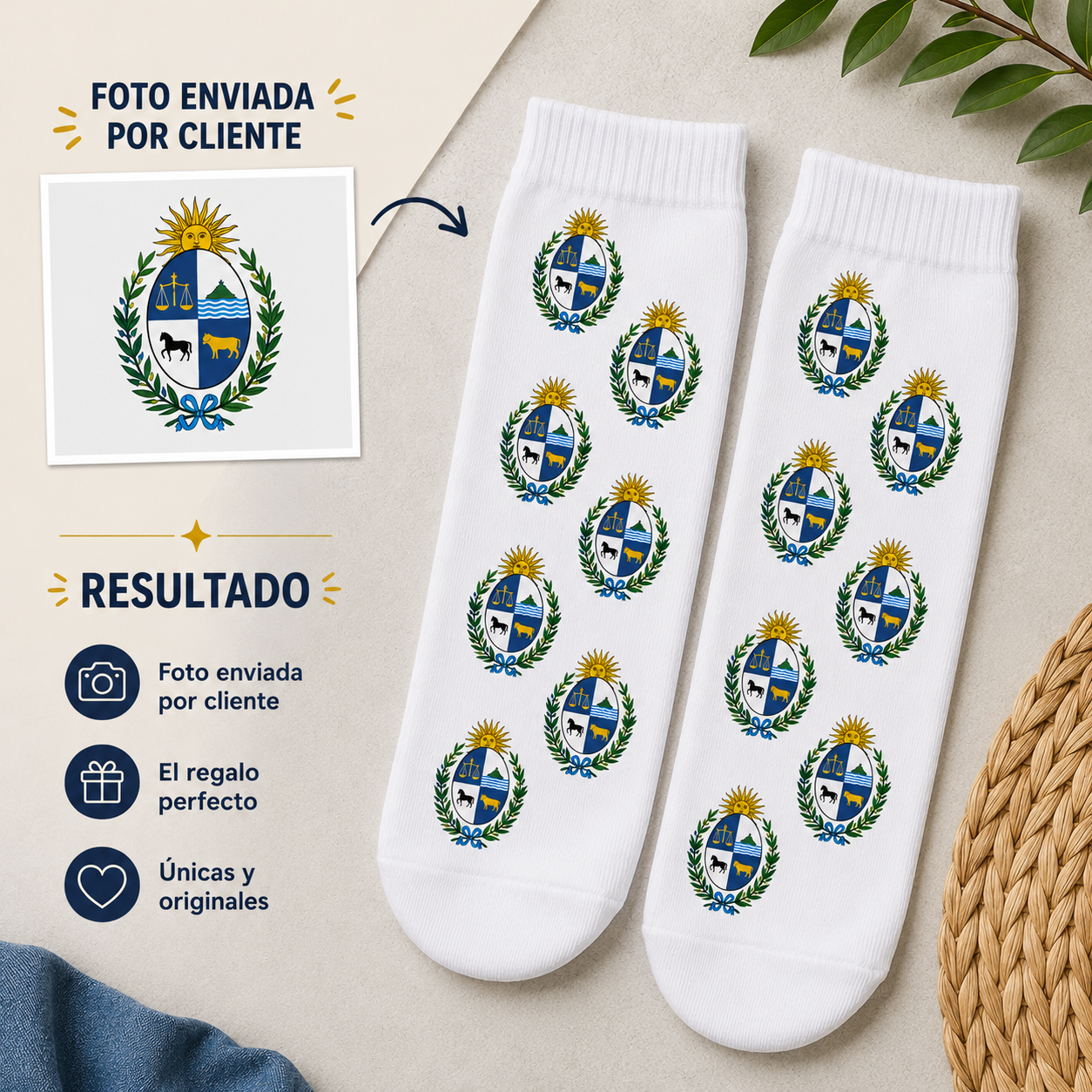 Medias Cortas Personalizadas Con Tu Foto Favorita ✨🧦