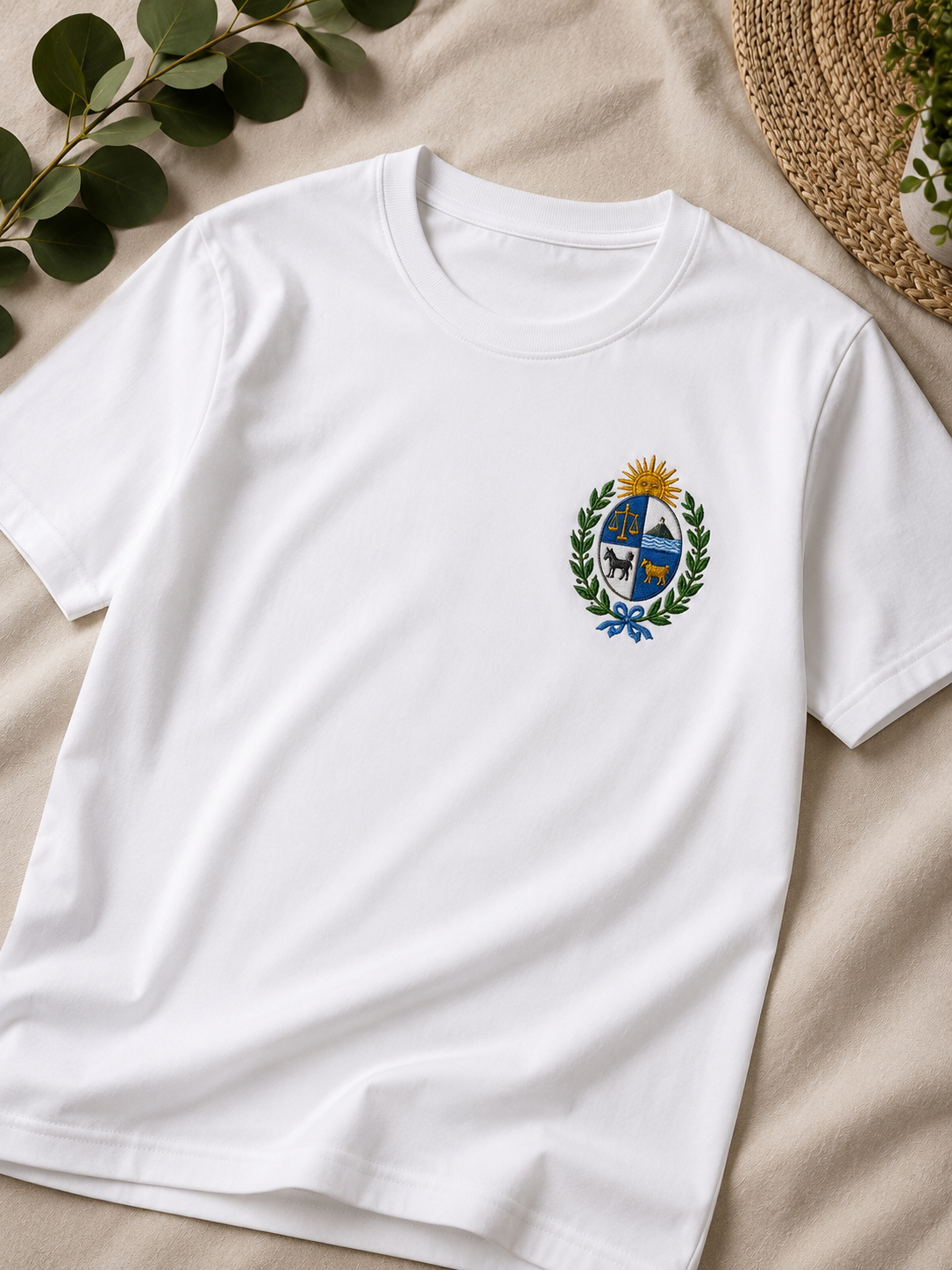 Remera Unisex Bordada (Manga Corta)