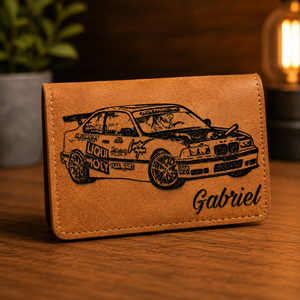 Tarjetero AntiClonacion 🛡️ Cuero Personalizado Unisex ❤️