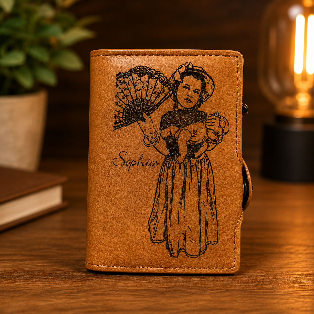 Tarjetero AntiClonacion 🛡️ Cuero Personalizado Unisex ❤️