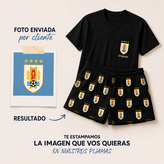 Pack Pijama con tu Foto Favorita (Short+Remera)❤️