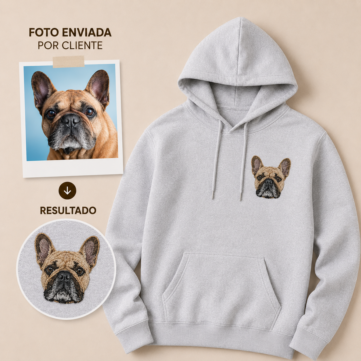 Canguro Unisex Bordado