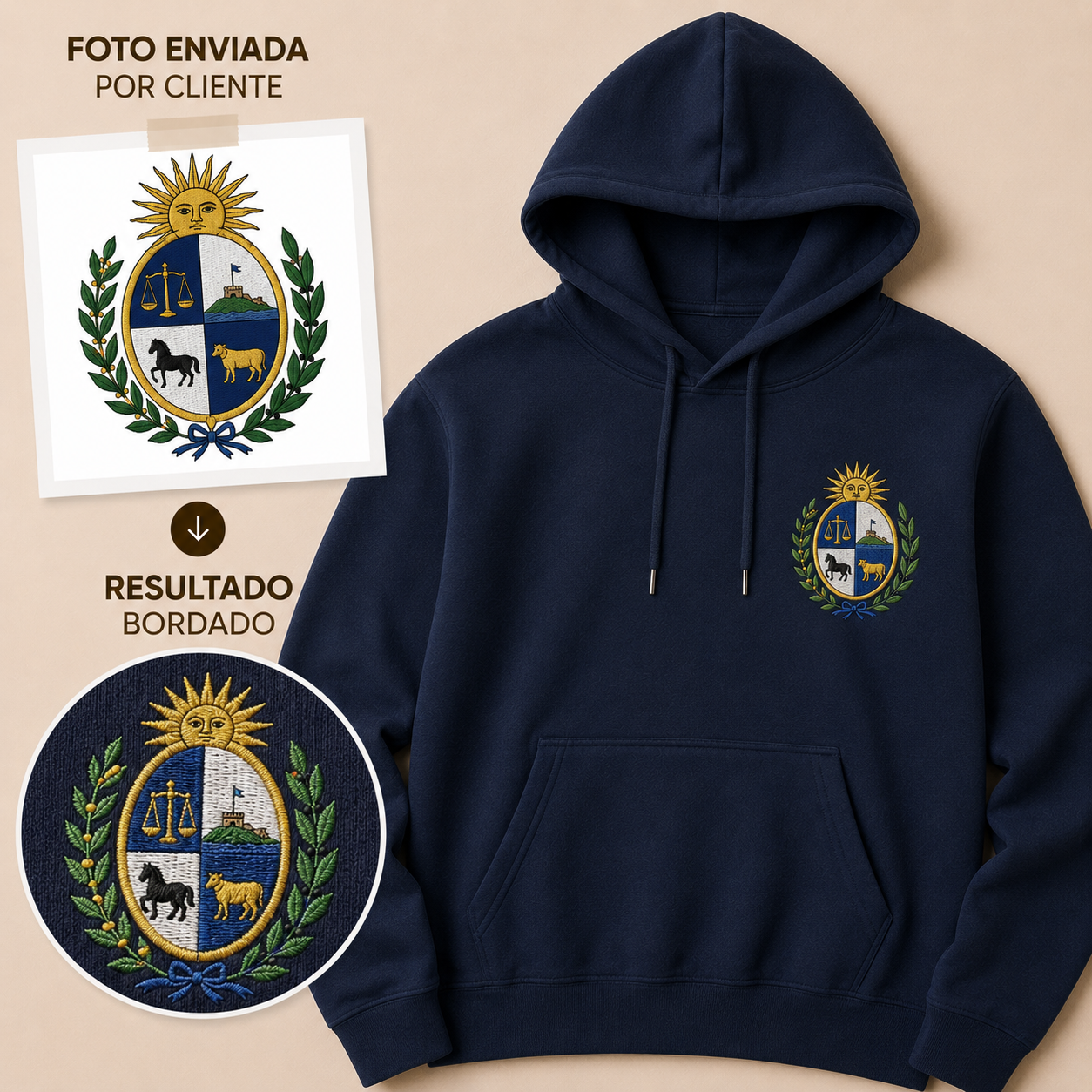 Canguro Unisex Bordado