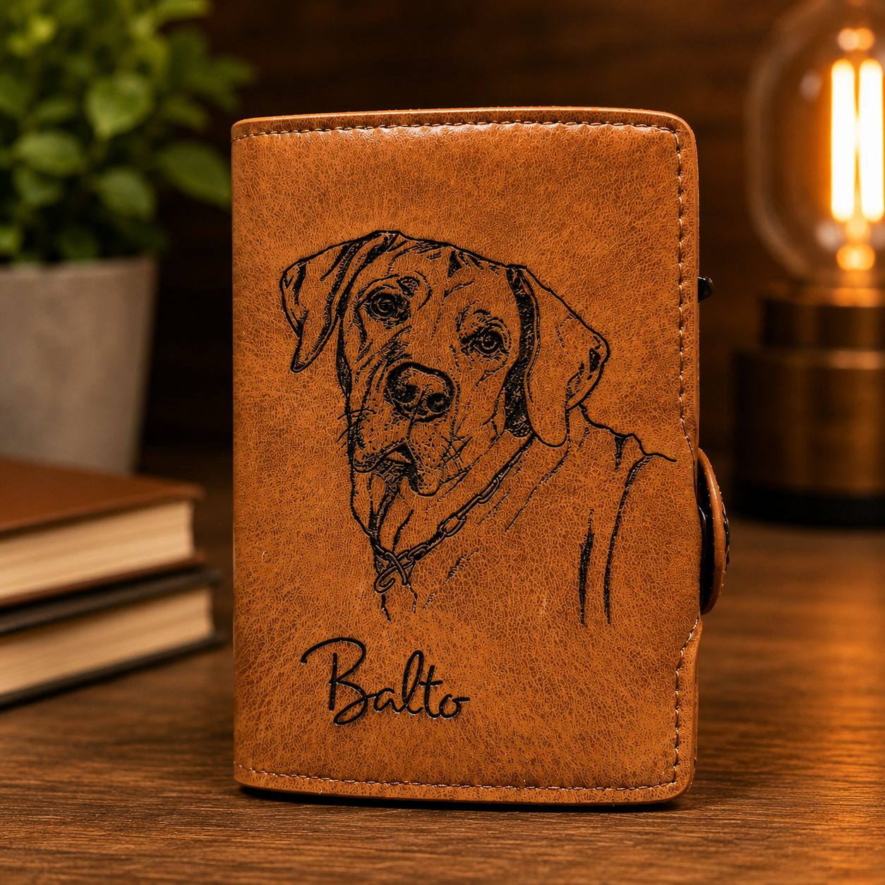 Tarjetero AntiClonacion 🛡️ Cuero Personalizado Unisex ❤️