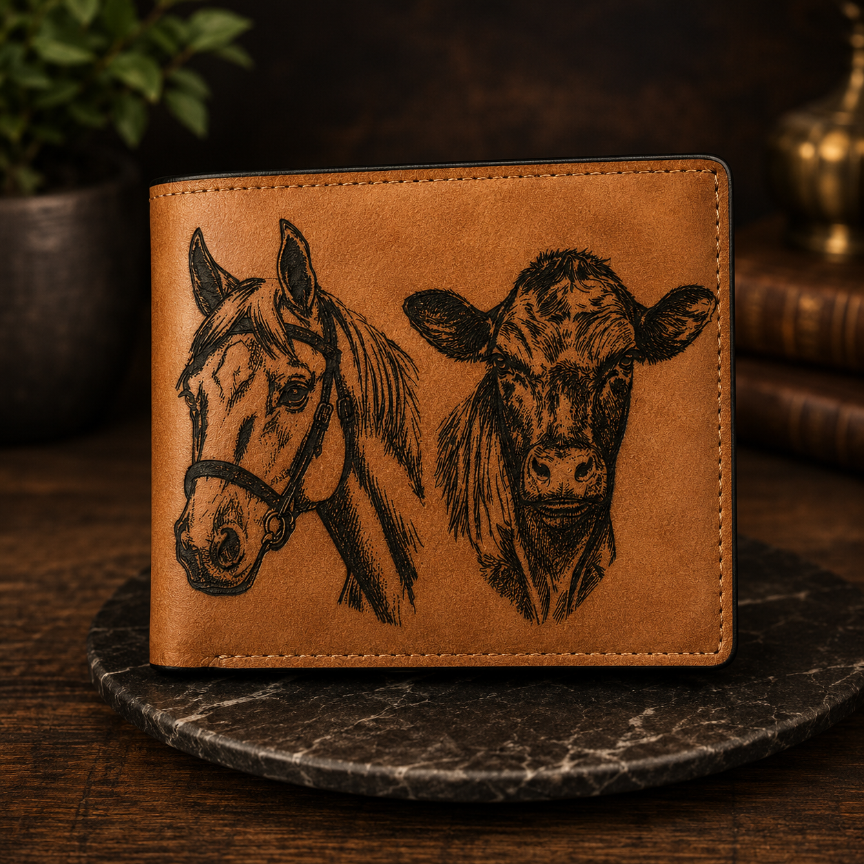 Billetera de Cuero Personalizada Modelo Clasico 🔥