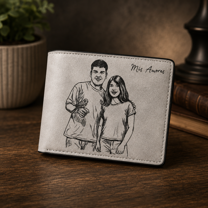 Billetera de Cuero Personalizada Modelo Clasico 🔥