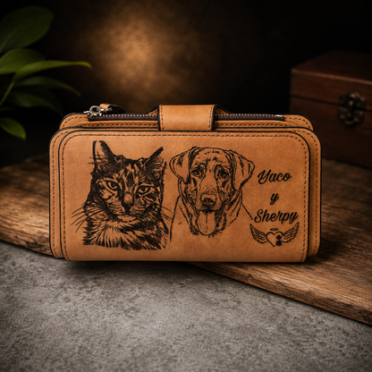 Monedero de Dama de Cuero Personalizado  💕