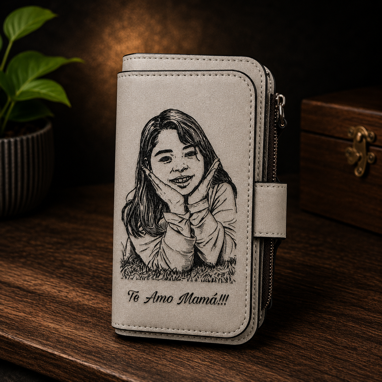 Monedero de Dama de Cuero Personalizado  💕