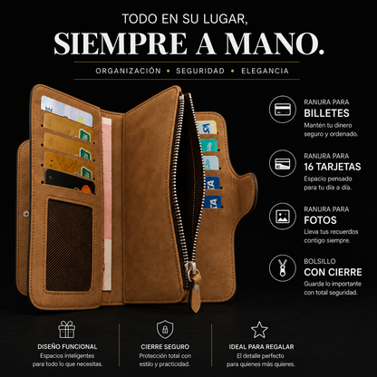 Monedero de Dama de Cuero Personalizado  💕