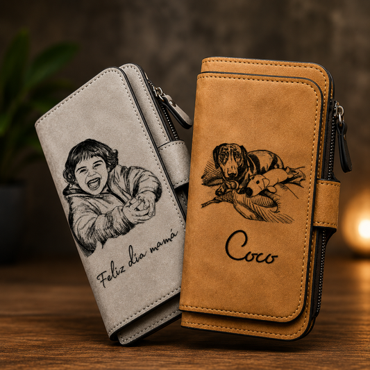 Monedero de Dama de Cuero Personalizado  💕