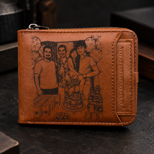 Billetera Unisex Con cierre 360