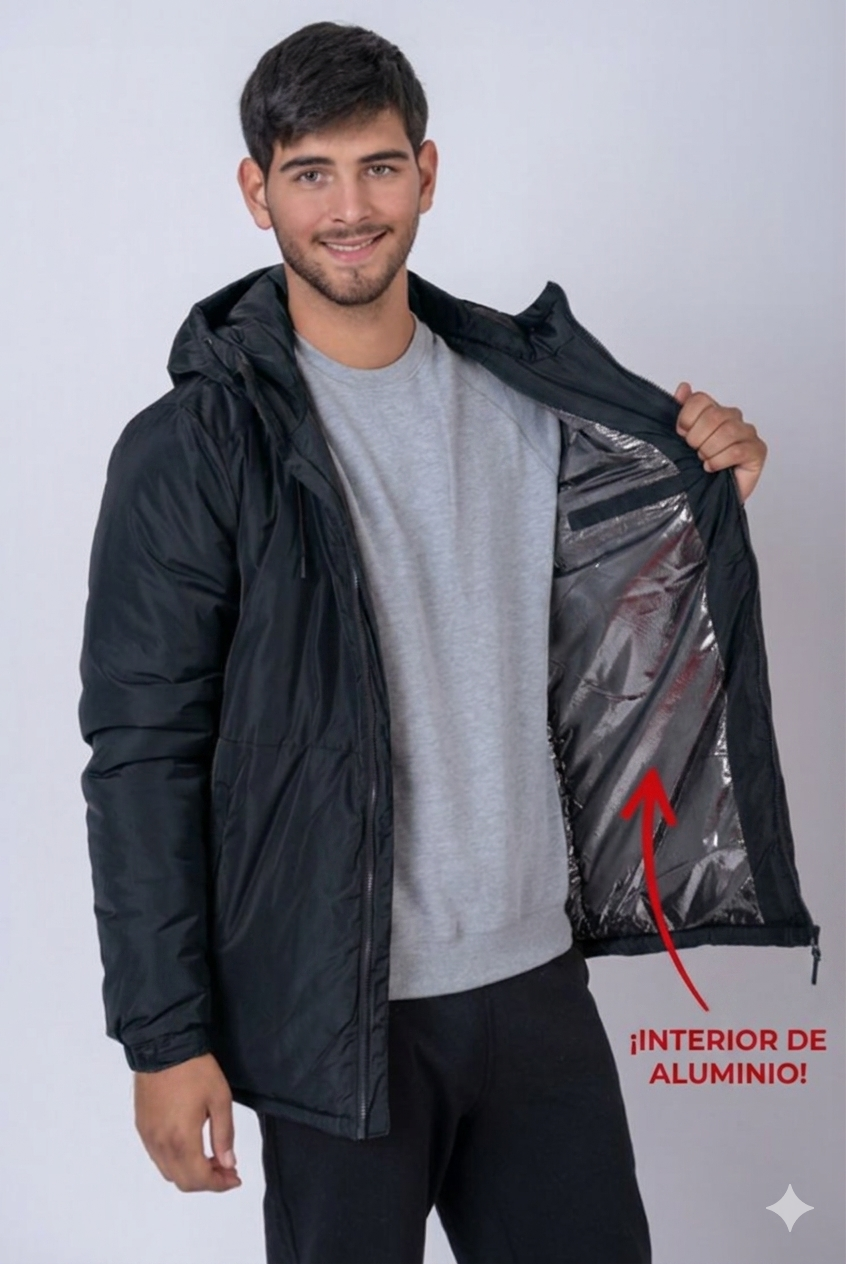 Campera Termica John Deree Negro