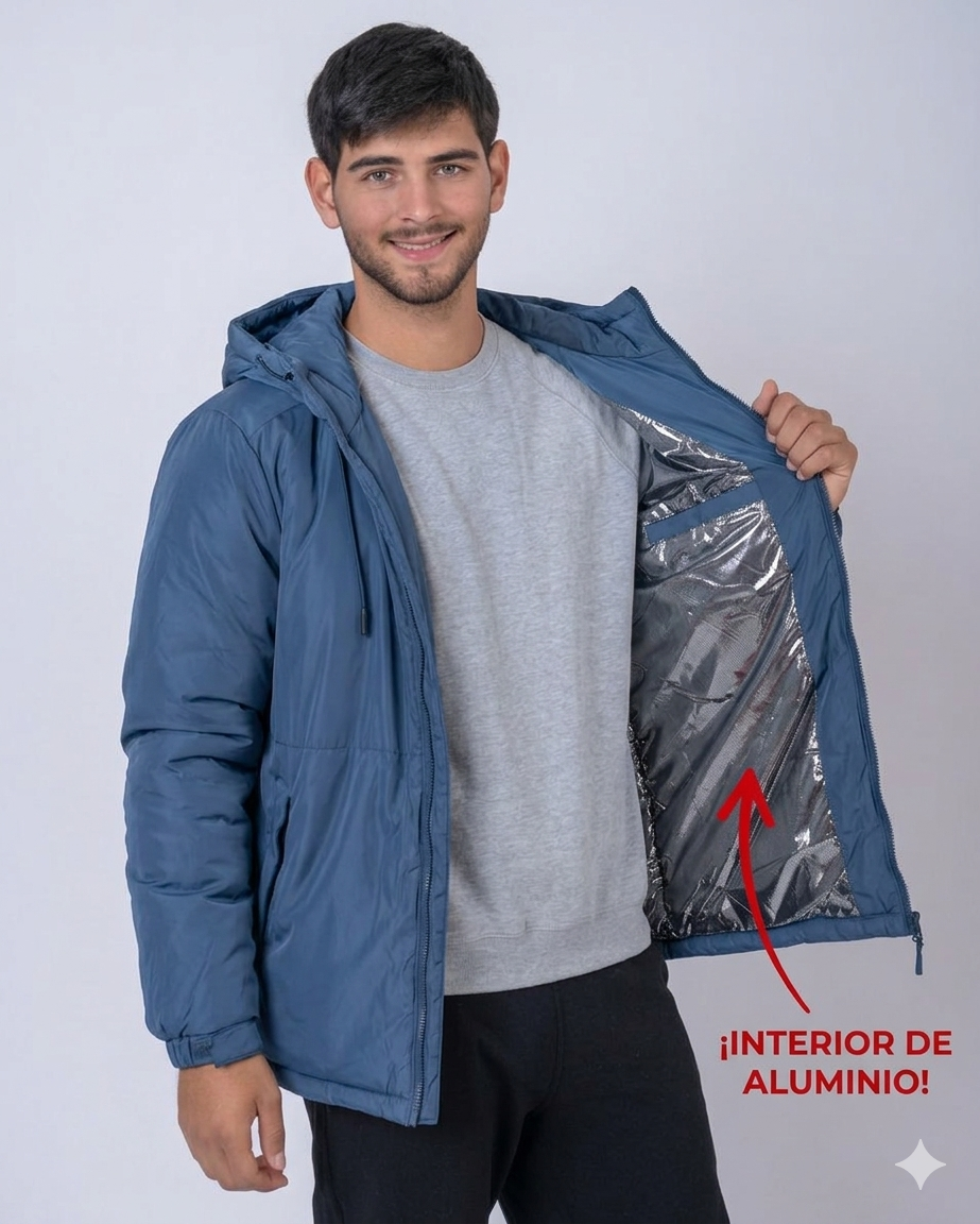 Campera Termica New Holland Azul Marino
