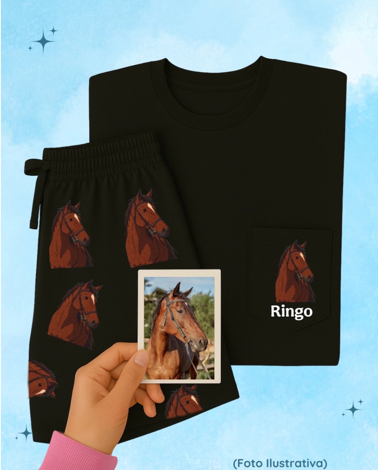 Pack Pijama con Mascotas(Short+Remera)
