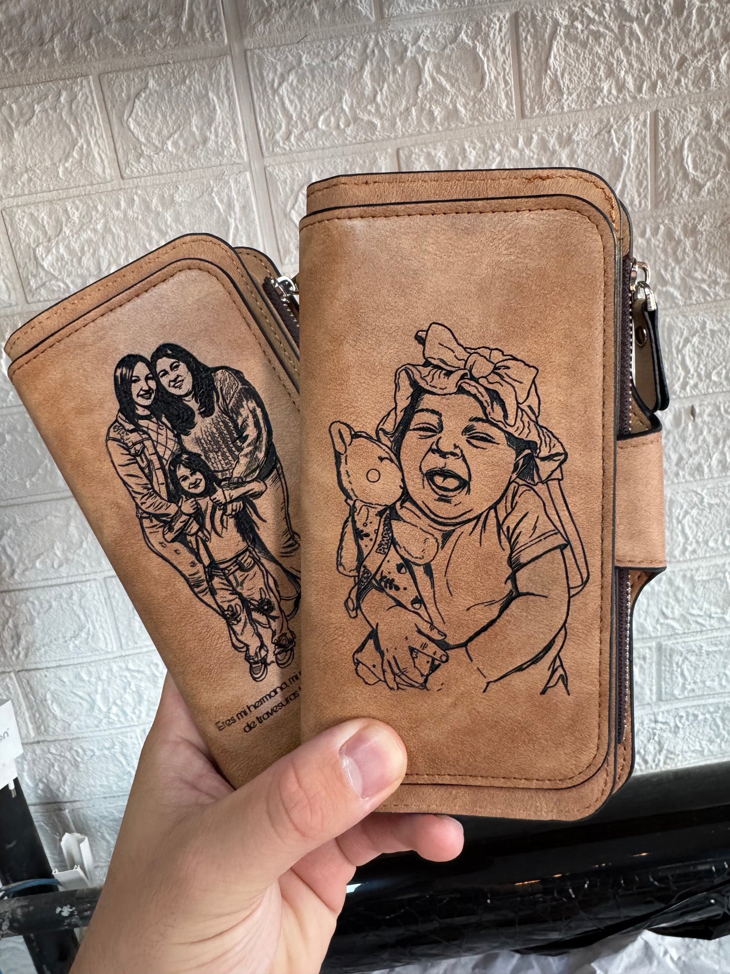 Monedero de Dama de Cuero Personalizado  💕