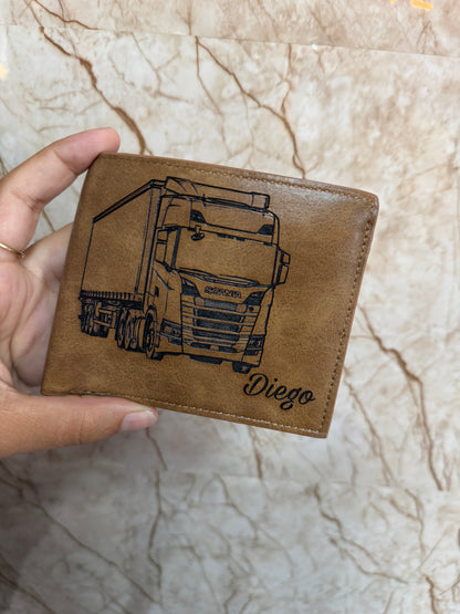 Billetera de Cuero Personalizada Modelo Clasico 🔥
