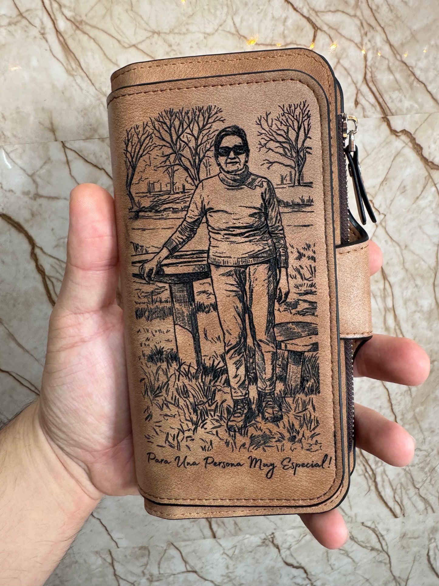 Monedero de Dama de Cuero Personalizado  💕