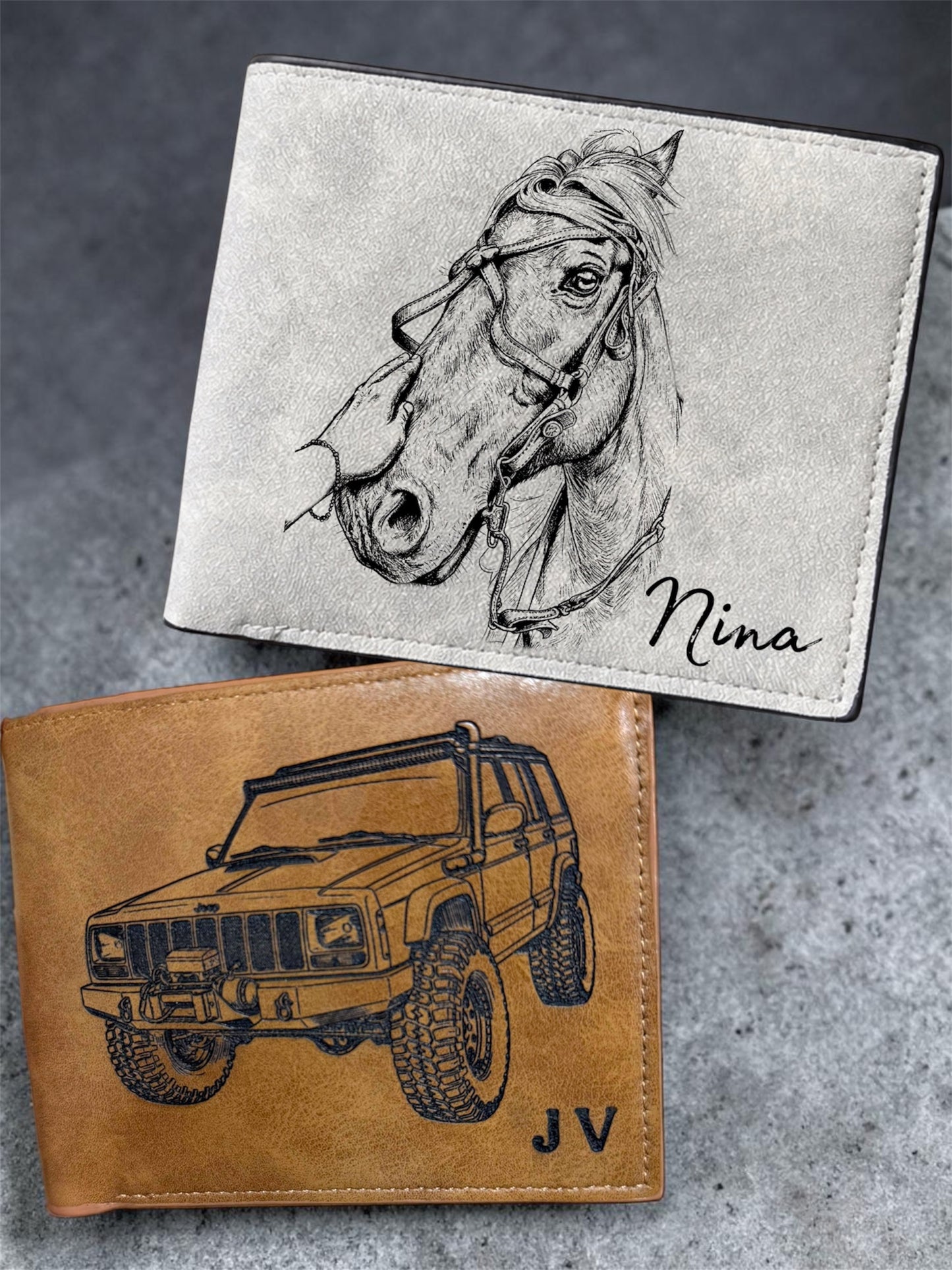 Billetera de Cuero Personalizada Modelo Clasico 🔥