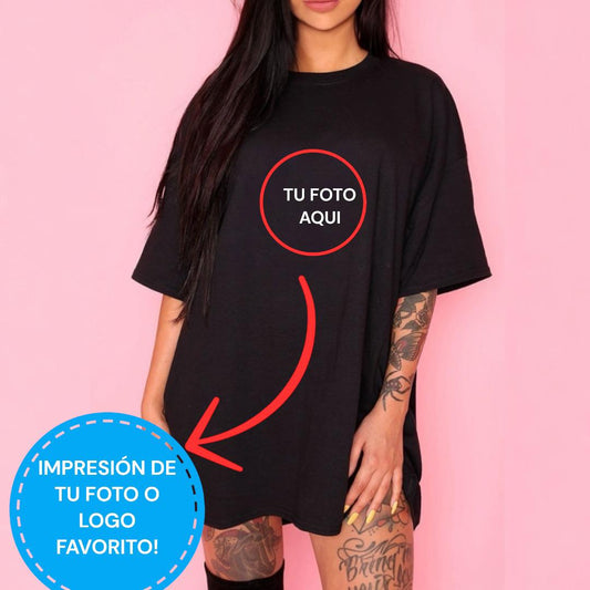 Remera Manga Corta Con Impresion DTF con Tu Foto o Logo Favorito!!