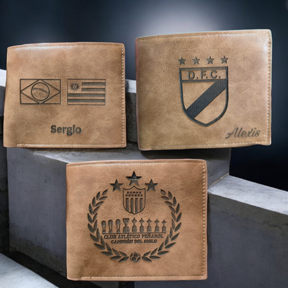 Billetera de Cuero Personalizada Modelo Nuevo🔥