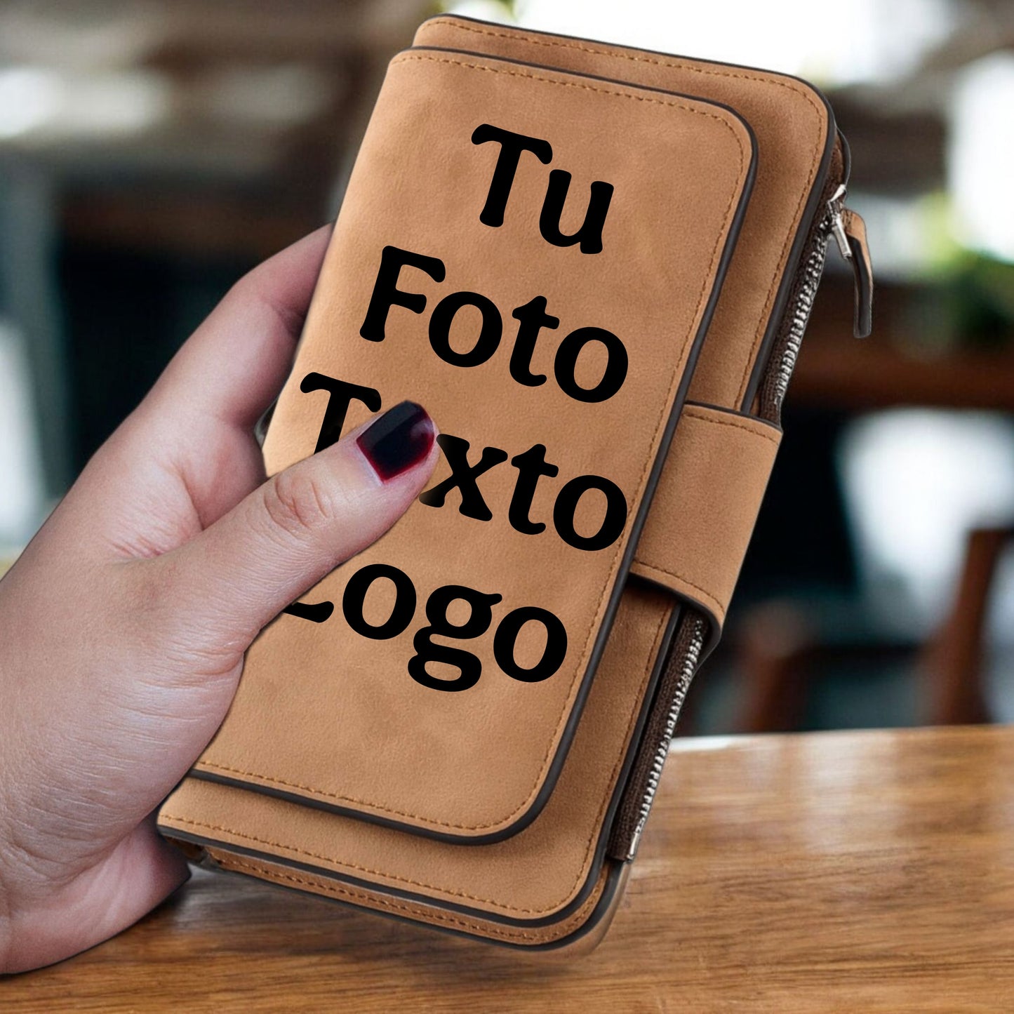 Monedero de Dama de Cuero Personalizado  💕