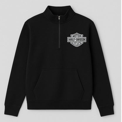 Buzo Medio Cierre Harley Davidson  negro