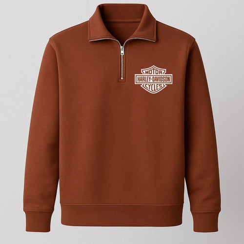 Buzo Medio Cierre Harley Davidson Bronce