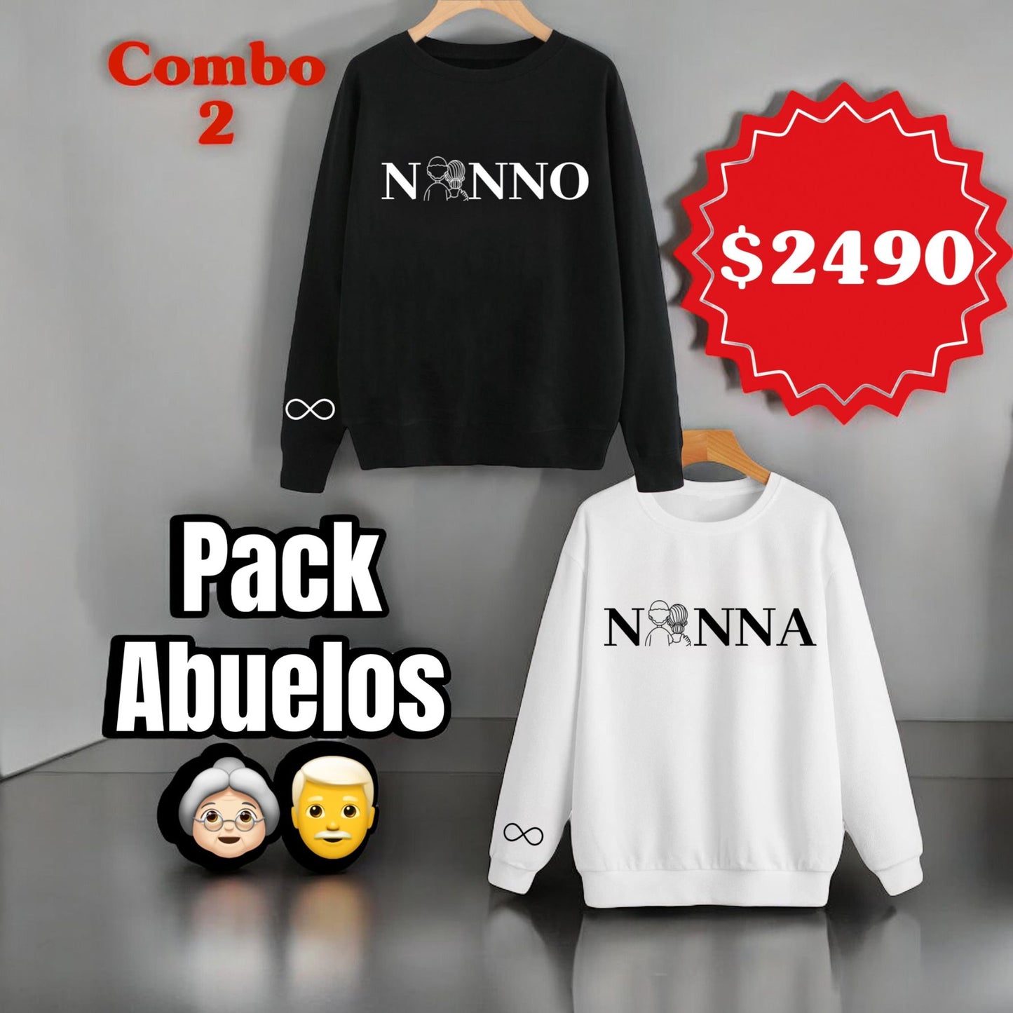 Pack x2 Buzos Personalizados (Combo 2 )