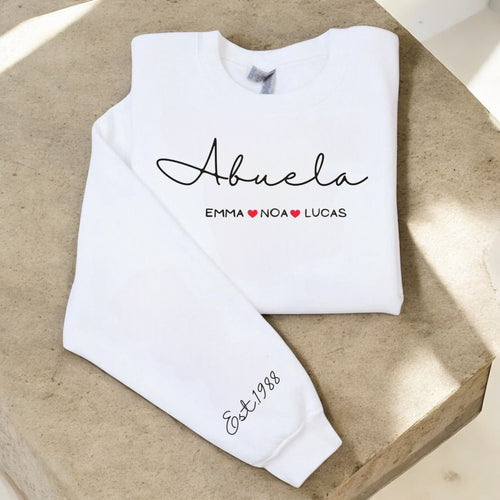 Buzo Abuel@s  Personalizados con Nombres