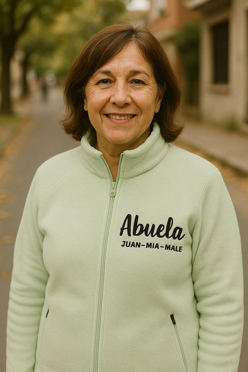 Campera Polar Personalizada Abuela Fechas 💝