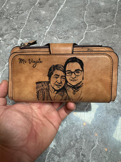 Monedero de Dama de Cuero Personalizado  💕